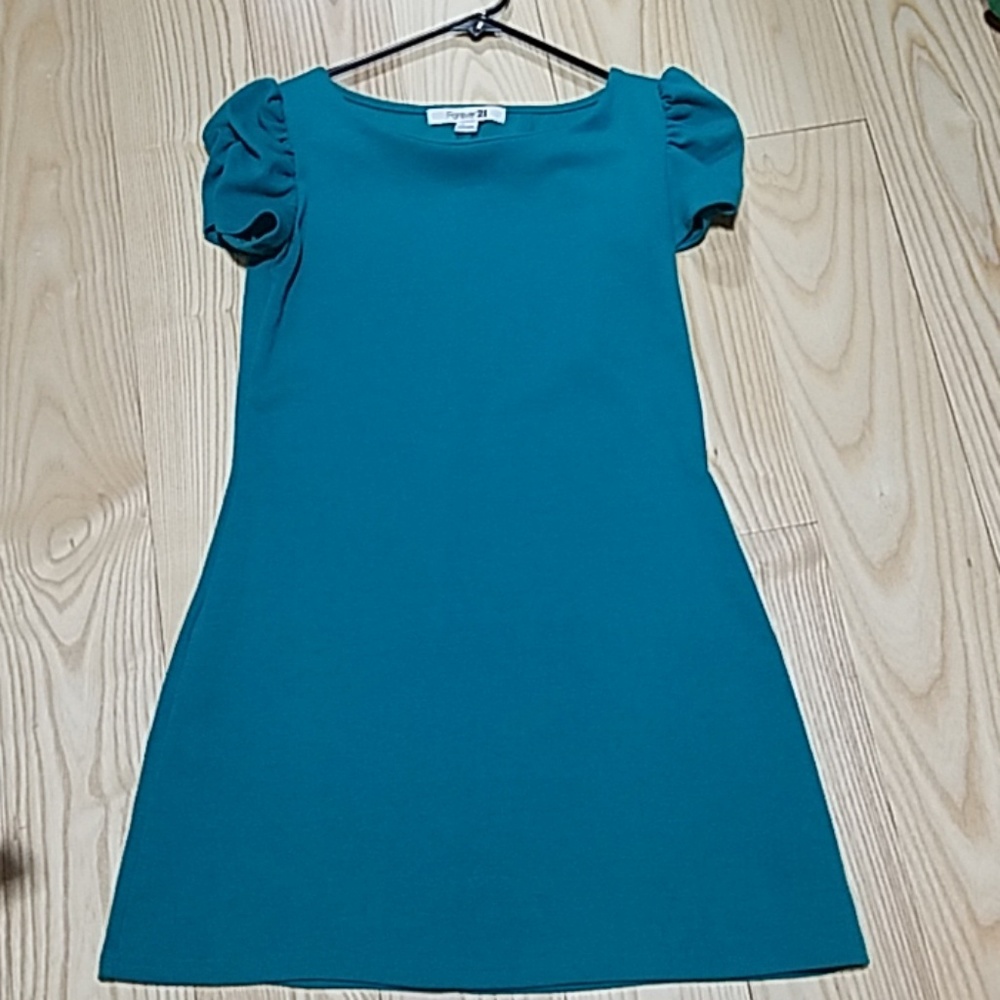 Forever 21 teal dress